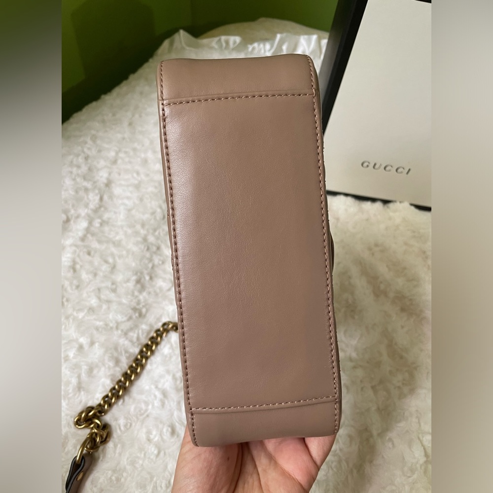 Gucci GG Marmont Dusty Pink Mini Top Handle Bag 🩷 - Picture 6 of 16